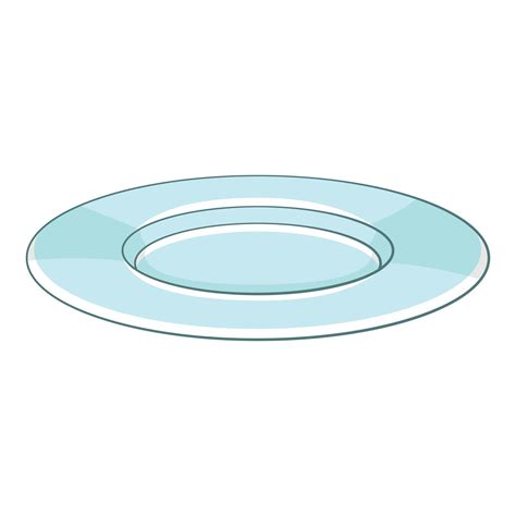 Plate icon, cartoon style 14684320 Vector Art at Vecteezy