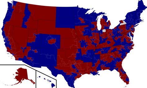 Map of the US House of Representatives as of June 2010 : r/MapPorn