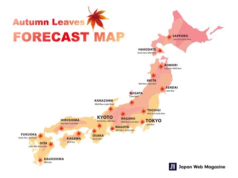 Japan Autumn Leaves Forecast 2024 - Marci Lezlie