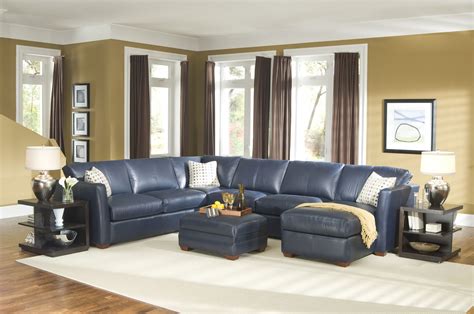 Light Blue Leather Sectional Sofa Leather Sofas in sizing 4288 X 2848 ...