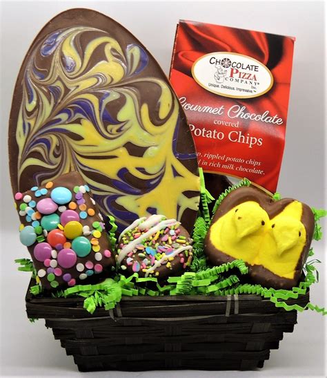 Swirled Egg Easter Basket 2 - Chocolate Pizza