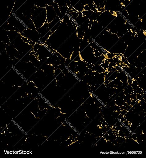 Grunge marble texture black gold Royalty Free Vector Image