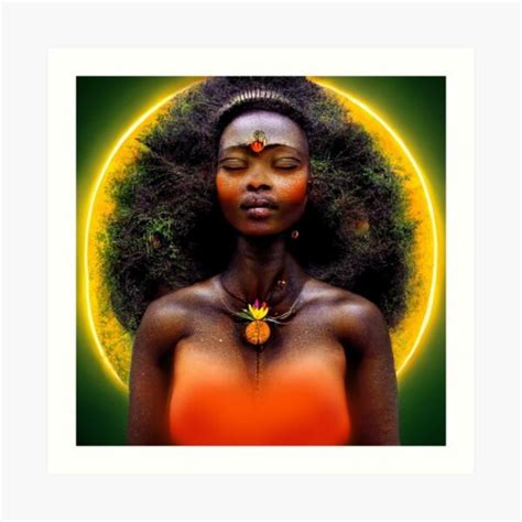 African Earth Goddess Art Print | DeepSymbolism