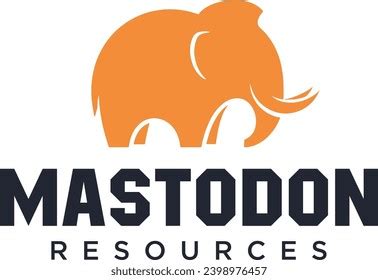 Mastodon Resources Logo Mastodon Animal Logo Stock Vector (Royalty Free ...