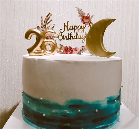 Birthday cake happy birthday moon cake decor birthday party 26 birthday ...