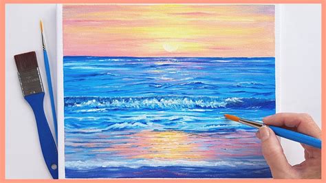 Easy Ocean Sunset Paintings