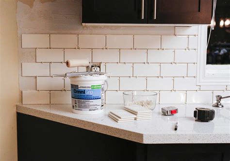 DIY Subway Tile Kitchen Backsplash – Things In The Kitchen