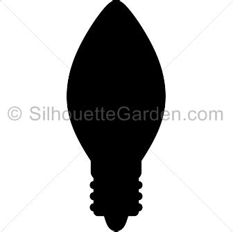 Silhouette Clip Art, Silhouette Free, Christmas Light Bulbs, Silhouette ...