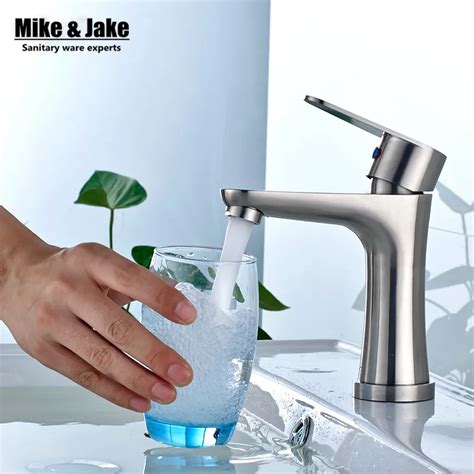 stainless steel 304 green bathroom faucet Lead Free No PB Basin mixer ...