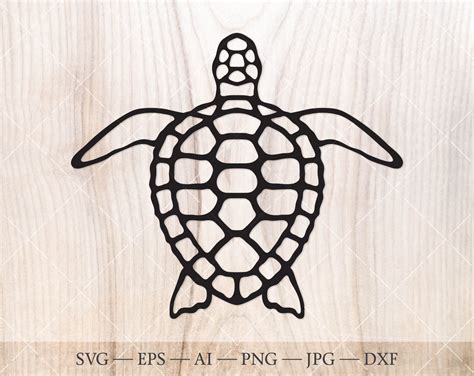 Sea Turtle SVG. Turtle Clipart, Stencil Svg. Ocean Turtle Svg. Turtle ...