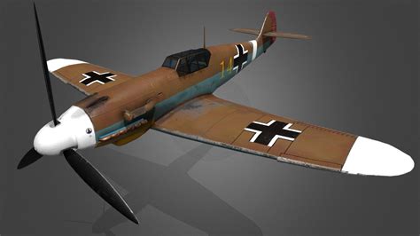 Messerschmitt BF 109 f4/trop - Buy Royalty Free 3D model by Nathaniel.F ...