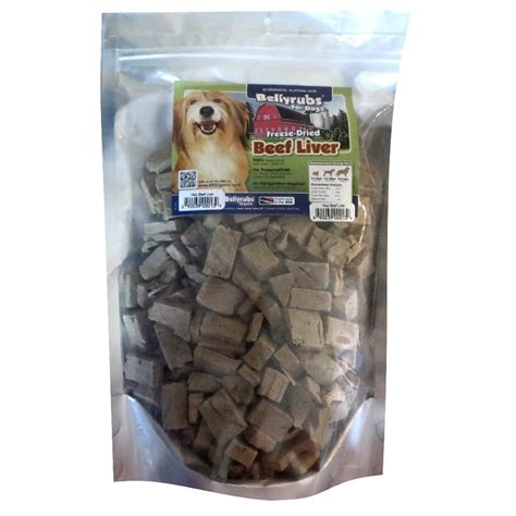 Bellyrubs for Dogs Freeze-Dried Beef Liver Dog Treats, 14 Ounces ...