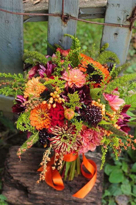 Early September with zinnias, dahlias, pin cushion flowers, solidago ...