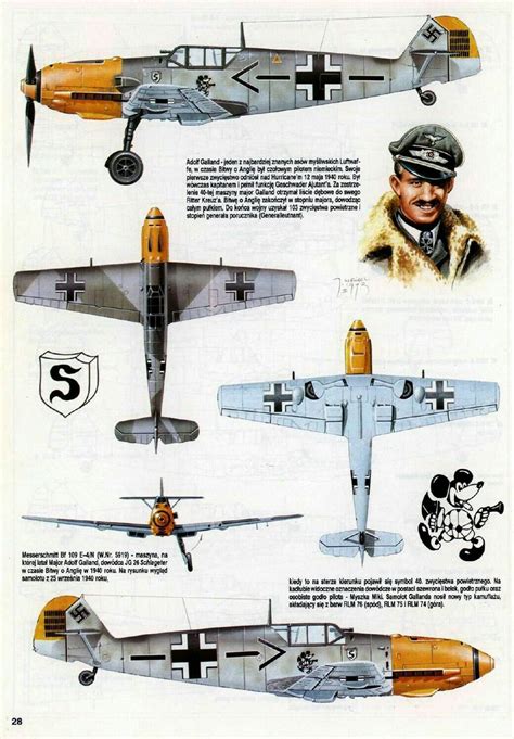 Me Bf 109E - Adolf Galand Aircraft Painting, Aircraft Art, Wwii ...