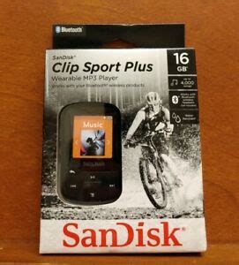 L104 SanDisk Clip Sport Plus 16GB Wearable MP3 Player Bluetooth ...