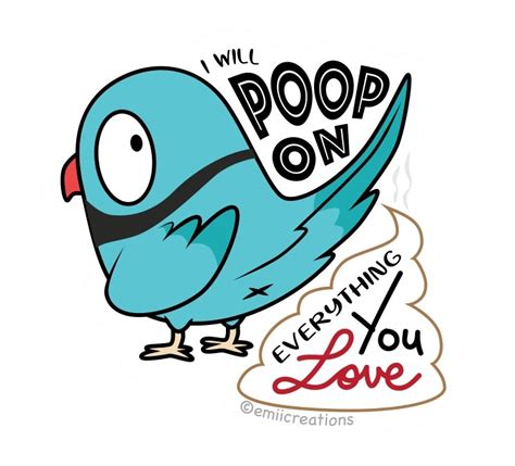 Bird Poop Sticker