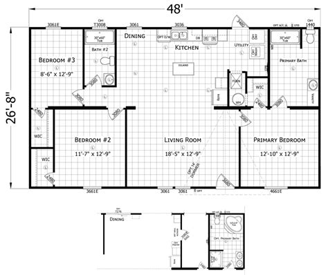 Double Wide Mobile Home Floor Plans Texas | Viewfloor.co