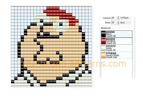 Peter Family Guy cartoon character free Hama Beads perler beads fuse ...