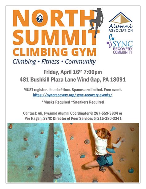 Indoor Rock Climbing at North Summit | Sync Recovery Community