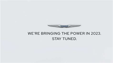 Chrysler Is "Bringing The Power" For 2023 In New Teaser [UPDATE]