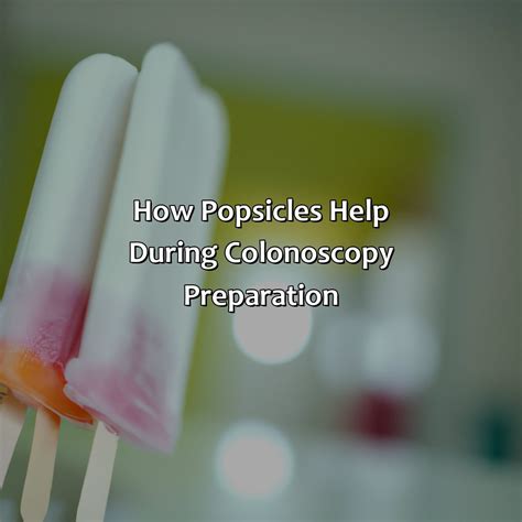 What Color Popsicles Before Colonoscopy - colorscombo.com