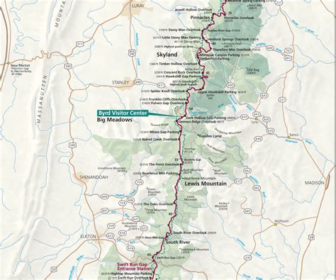 Central-District-Skyline-Drive-Map | Skyline Drive Overlooks Shenandoah ...