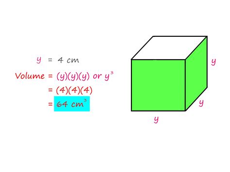 El volumen de un cubo con lados de longitud s está dado por V = s ^ 3 ...