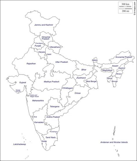 Map Of India Coloring Pages - Learny Kids