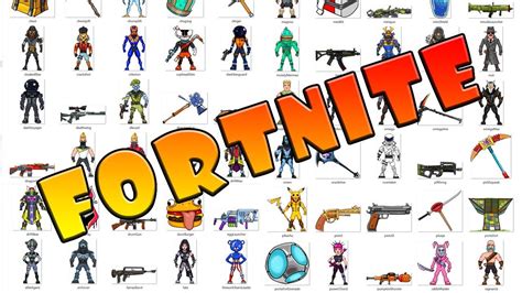 All My Fortnite Drawings - YouTube