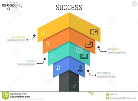 Arrow Infographic Design Template Stock Vector - Illustration of ...