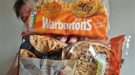 Two types of Crumpet Compared, is more expensive better? Warburtons vs ...