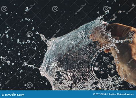 Popping water balloon stock photo. Image of background - 65713734