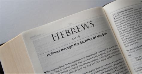 Hebrews - Bible Book Chapters and Summary - New International Version