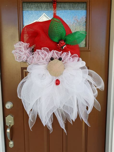 Santa Claus wreath TUTORIAL DIY craft projects Christmas | Etsy ...