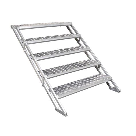 All-Terrain AT4STW5 5-Step Stairs for 24"-48" Stage, Aluminum | StageDrop