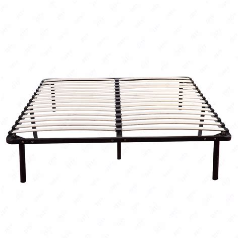 Full Size Wood Slats Metal Platform Bed Frame Mattress Foundation ...