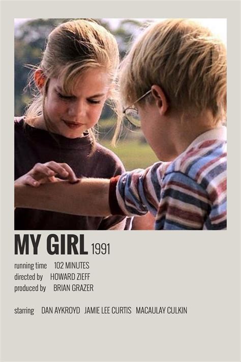 My Girl by Maja | Film posters minimalist, Iconic movie posters, Movie ...