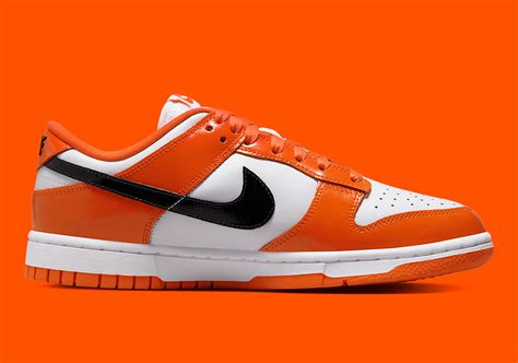 Nike Dunk Low"Orange/Black" Patent Leather DJ9955-800 | SneakerNews.com