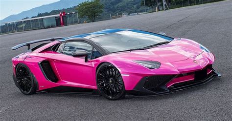 Lamborghini Aventador Pink And Black