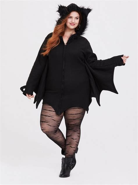 Plus Size - Leg Avenue Black Bat Cozy Dress Halloween Costume - Torrid