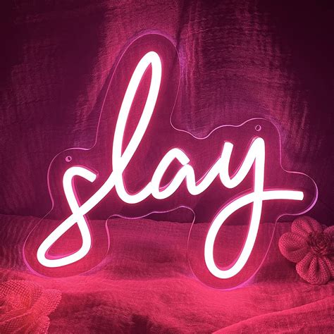 Pink Slay Neon Sign | Liuyang Lamps | Neon signs, Pink neon sign, Neon ...