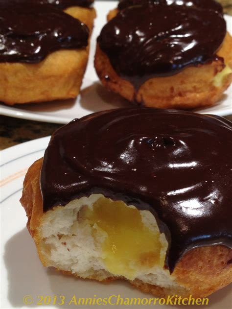 Fried Boston Cream Pie Donuts | Annie's Chamorro Kitchen