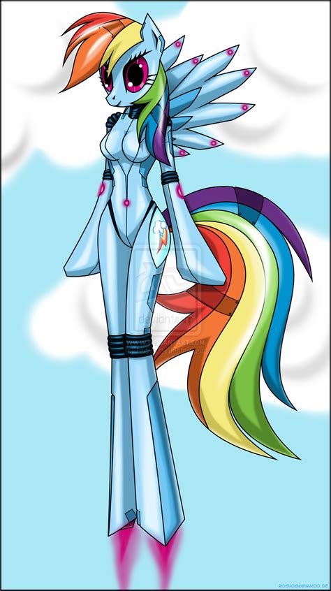 Robo dash | Rainbow dash, Little pony, My little pony