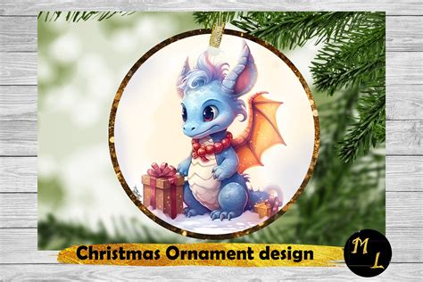 Dragon Christmas Ornament Graphic by daryaboska · Creative Fabrica