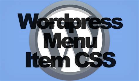 How to Add CSS Class Directly to The WordPress Menu Item Link