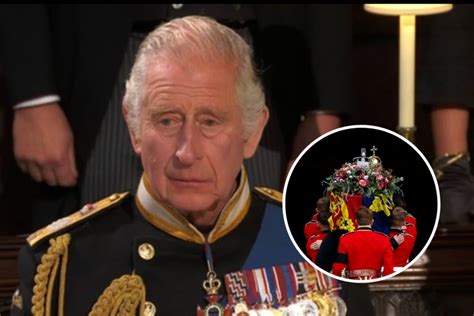 Charles in Tears as Royals Sing 'God Save The King' During Queen's Funeral