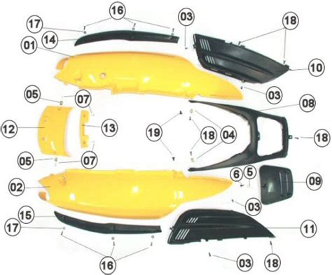 Body Panel Rear | PartsForScooters.com