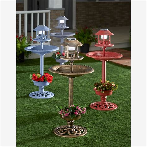 Solar Bird Bath| Garden & Planters | Brylane Home