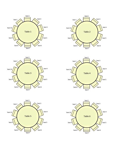 40+ Great Seating Chart Templates (Wedding, Classroom + more)