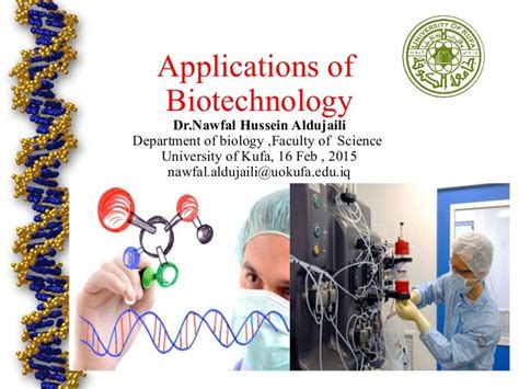 Applications of biotechnology